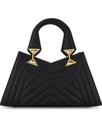 Mac Duggal - Quilted Napa Leather Angular Handbag - Lyst