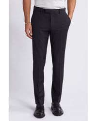 Open Edit - Solid Extra Trim Wool Blend Trousers - Lyst
