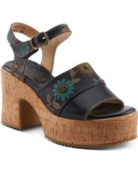 Spring Step - Halena Platform Sandal - Lyst