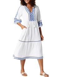 Tommy Bahama - Mykonos Tiered Cover-up Midi Dress - Lyst