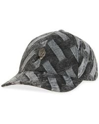 Kurt Geiger - Woven Denim Adjustable Baseball Cap - Lyst