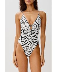 LSPACE - Piper Classic Keyhole One-Piece Swimsuit - Lyst