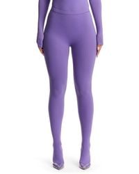 Naked Wardrobe - Closed Toe Leggings - Lyst