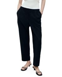 Mango - Flowy Drawstring Pants - Lyst