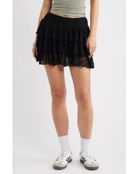 BP. - Lace Tiered Mini Skort - Lyst