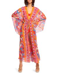 Ramy Brook - Phebe Print Cover-up Maxi Dress - Lyst