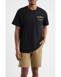 Brixton - X Goodyear Service Pocket Cotton Graphic T-Shirt - Lyst