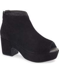 Chocolat Blu - Gabe Open Toe Platform Bootie - Lyst