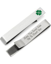 Cufflinks Inc. - Shamrock & Message Tie Bar - Lyst