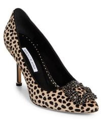 Manolo Blahnik - Hangisi Genuine Calf Hair Pump - Lyst