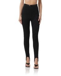 AFRM - Carey Belted Lace Stirrup Pants - Lyst