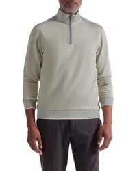 Bugatchi - Mélange Quarter Zip Top - Lyst