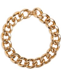 Isabel Marant - Curb Chain Link Choker Necklace - Lyst