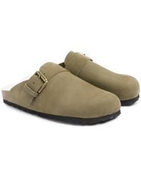 Celtic & Co. - Sheep Lined Strap Detail Clog - Lyst