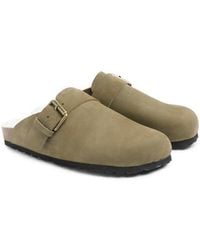 Celtic & Co. - Sheep Lined Strap Detail Clog - Lyst