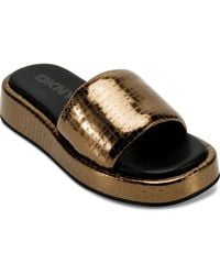 DKNY - Lachine Platform Slide Sandal - Lyst