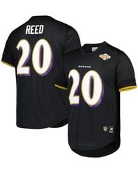 Ed Reed Baltimore Ravens Mitchell & Ness Retired Player Name & Number Mesh  Top - Black