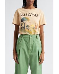 FARM Rio - Amazonia Fit Cotton Graphic T-shirt - Lyst
