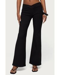 Edikted - Alyce Crossover Flare Pants - Lyst