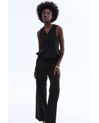 H&M - Bootcut Twill Trousers - Lyst