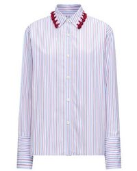 Callas Milano - Billie Striped Shirt With Tassel Collar - Lyst