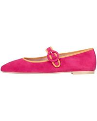 Pretty Ballerinas - Square Toe Suede Mary Jane - Lyst