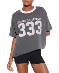 Spiritual Gangster - 333 Boyfriend Ringer Graphic T-Shirt - Lyst