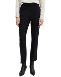 Mango - Belted Straight Leg Ankle Pants - Lyst