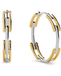 Monica Vinader - Signature Two-Tone Link Stacking Ring - Lyst