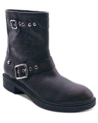 Ash - Fannei Western Leather Bootie - Lyst