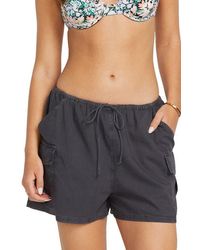 Billabong - Let's Go Cotton Blend Drawstring Cargo Shorts - Lyst