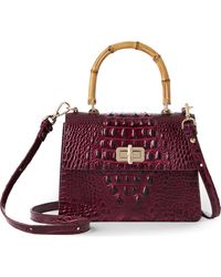 Brahmin - Small Mod Hallie Croc Embossed Leather Top Handle Bag - Lyst