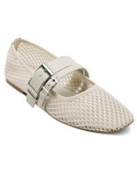 DKNY - Dade Buckle Strap Mesh Ballet Flat - Lyst