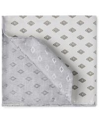 Brunello Cucinelli - Silk Pocket Square With Pattern - Lyst
