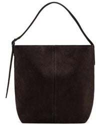Mango - Large Suede Bucket Bag - Lyst