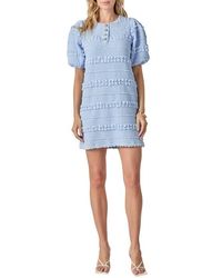 English Factory - Smocked Minidress - Lyst