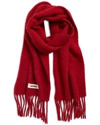 Jacquemus - L'Écharpe Carro Mohair, Alpaca & Wool Blend Fringe Scarf - Lyst