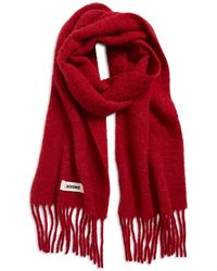 Jacquemus - L'Écharpe Carro Mohair, Alpaca & Wool Blend Fringe Scarf - Lyst
