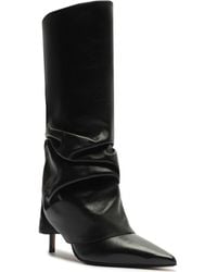 SCHUTZ SHOES - Mikki Up Cloak Pointed Toe Boot - Lyst