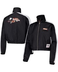 Mitchell & Ness - Cincinnati Bengals Nylon Cropped Full-Zip Jacket - Lyst