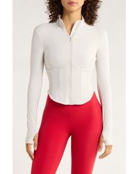 Mpg - Sculpt Corset Seamed Crop Zip-Up Jacket - Lyst