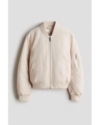 H&M - Padded Bomber Jacket - Lyst