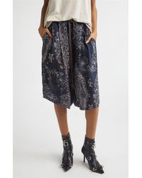 R13 - Pleated Jumbo Drawstring Waist Cupro Shorts - Lyst
