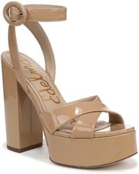 Sam Edelman - Savannah Ankle Strap Platform Sandal - Lyst