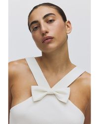 H&M - Bow-Detail Top - Lyst
