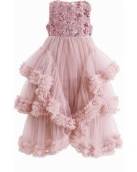 Tulle - Sequin & Cascading Tulle Gown - Lyst