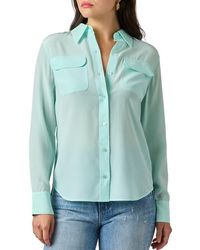 Equipment - Signature Slim Fit Silk Button-Up Shirt - Lyst