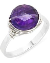 Nashelle - Semiprecious Stone Wire-Wrapped Ring - Lyst