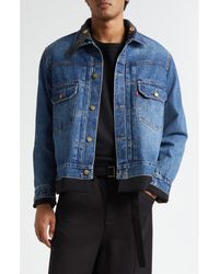 Sacai - Gender Inclusive Levi's Denim X Matelassé Twill Reversible Jacket - Lyst