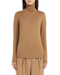Max Mara - Saluto Virgin Wool Turtleneck Sweater - Lyst